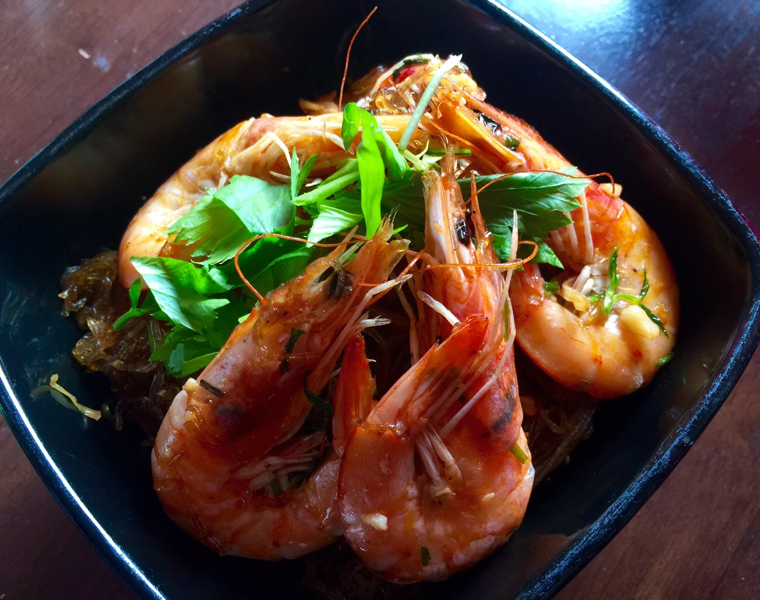 Baked Shrimp and Bean Thread Noodles