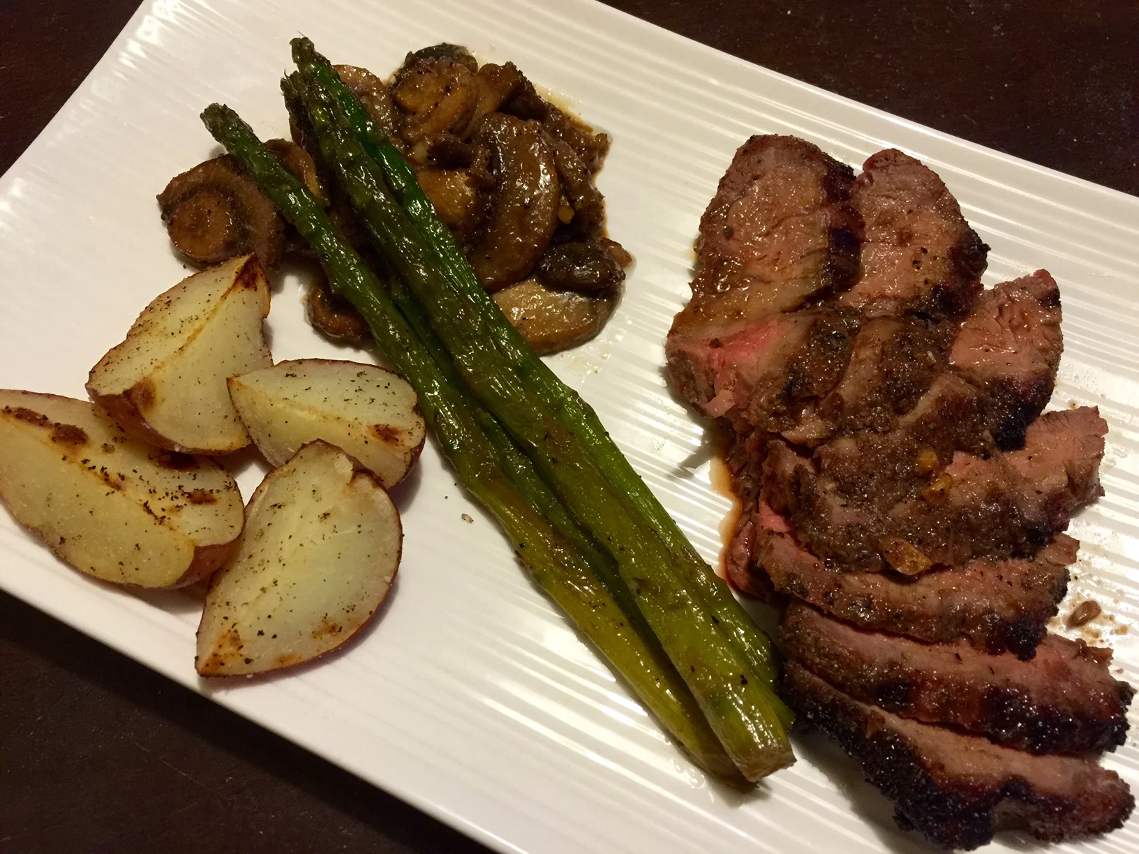 Ribeye with Sauteed Vegetables