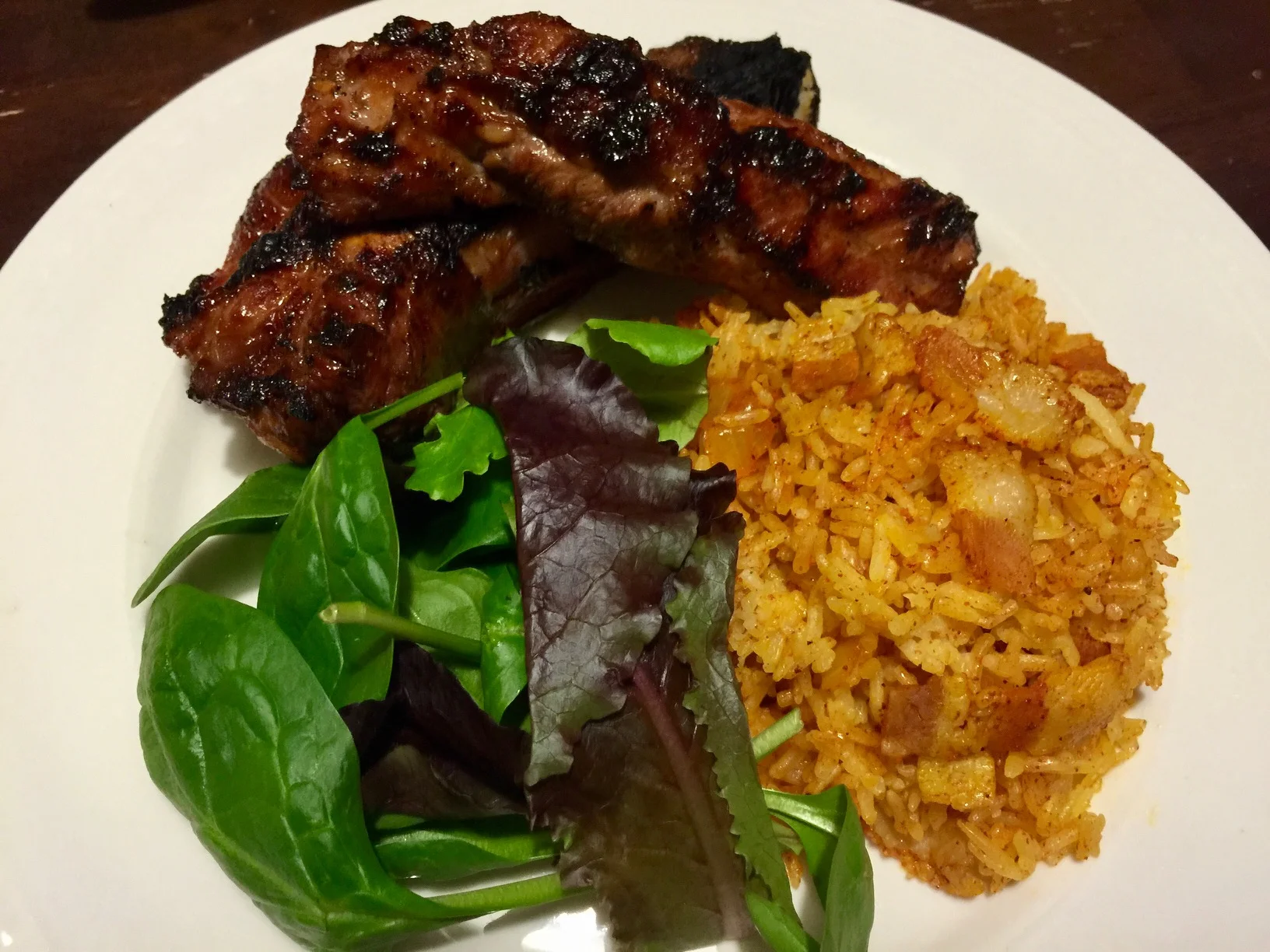 Island BBQ Ribs and Red Rice