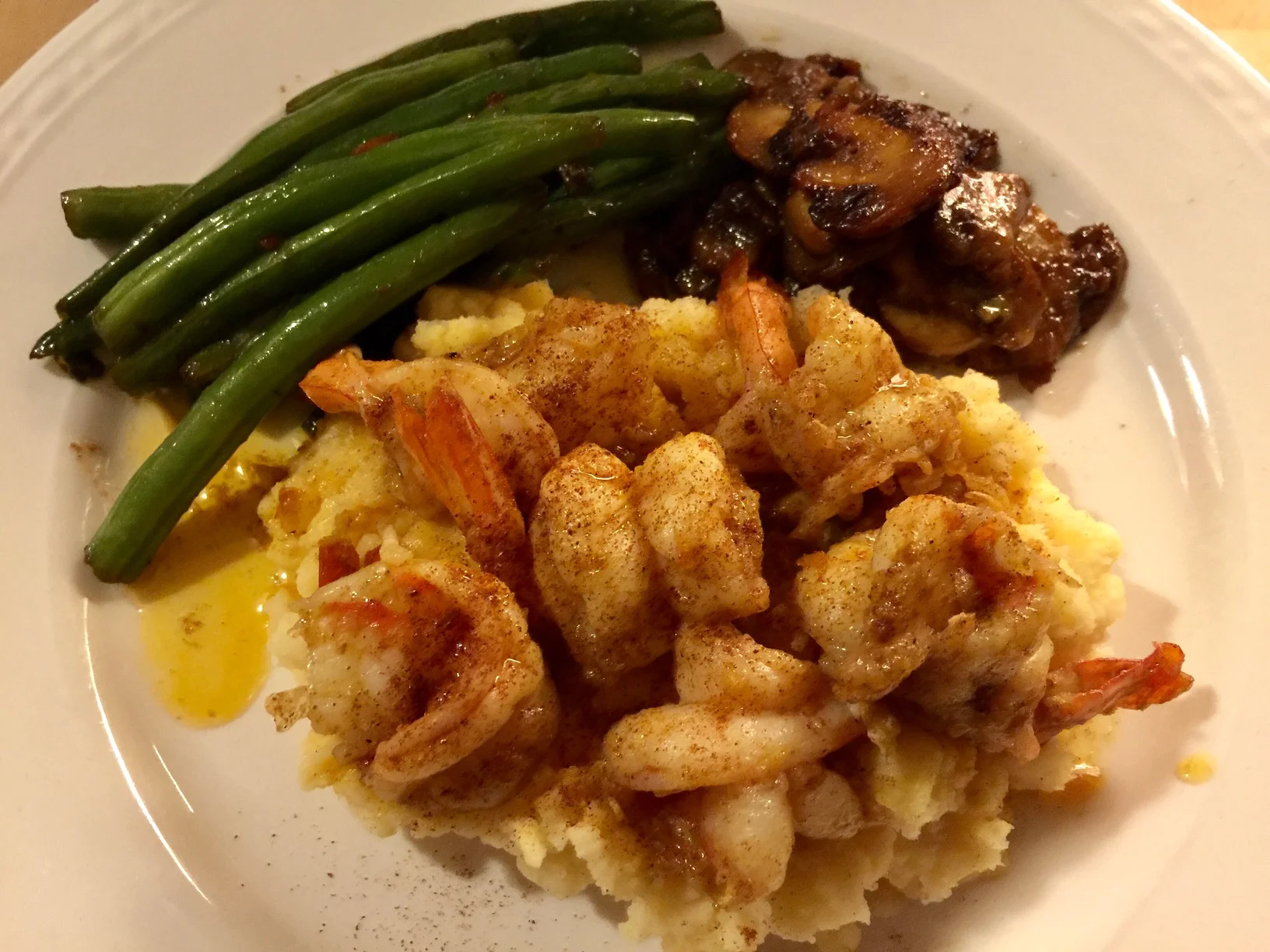 Cajun Shrimp and Mashed Potatoes