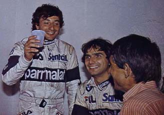Post race celebrations