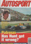 Autosport asks "Has Hunt got it wrong" after the 1992 South African GP