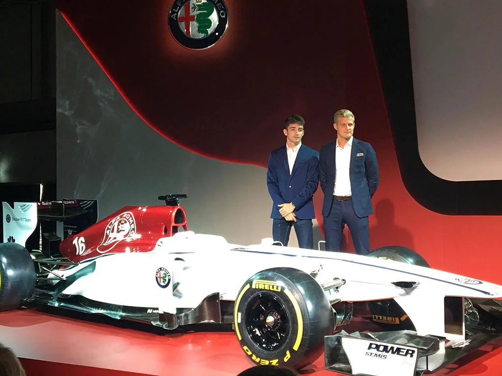 Sauber Alfa Romeo team drivers for 2018 - Charles Leclerc and Marcus Ericsson 