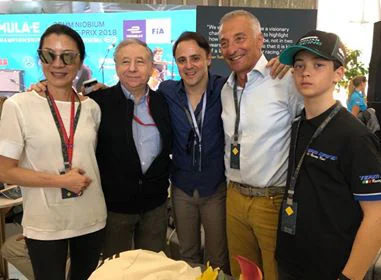 Michelle Yeoh, Jean Todt and Felipe Massa