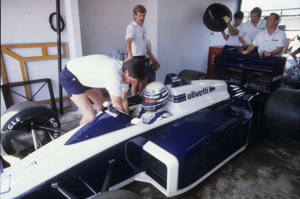 Miniature Spark Brabham BT56 N°7 – GP Mexique 1987, Riccardo Patrese, 1/43, Résine, Prévente