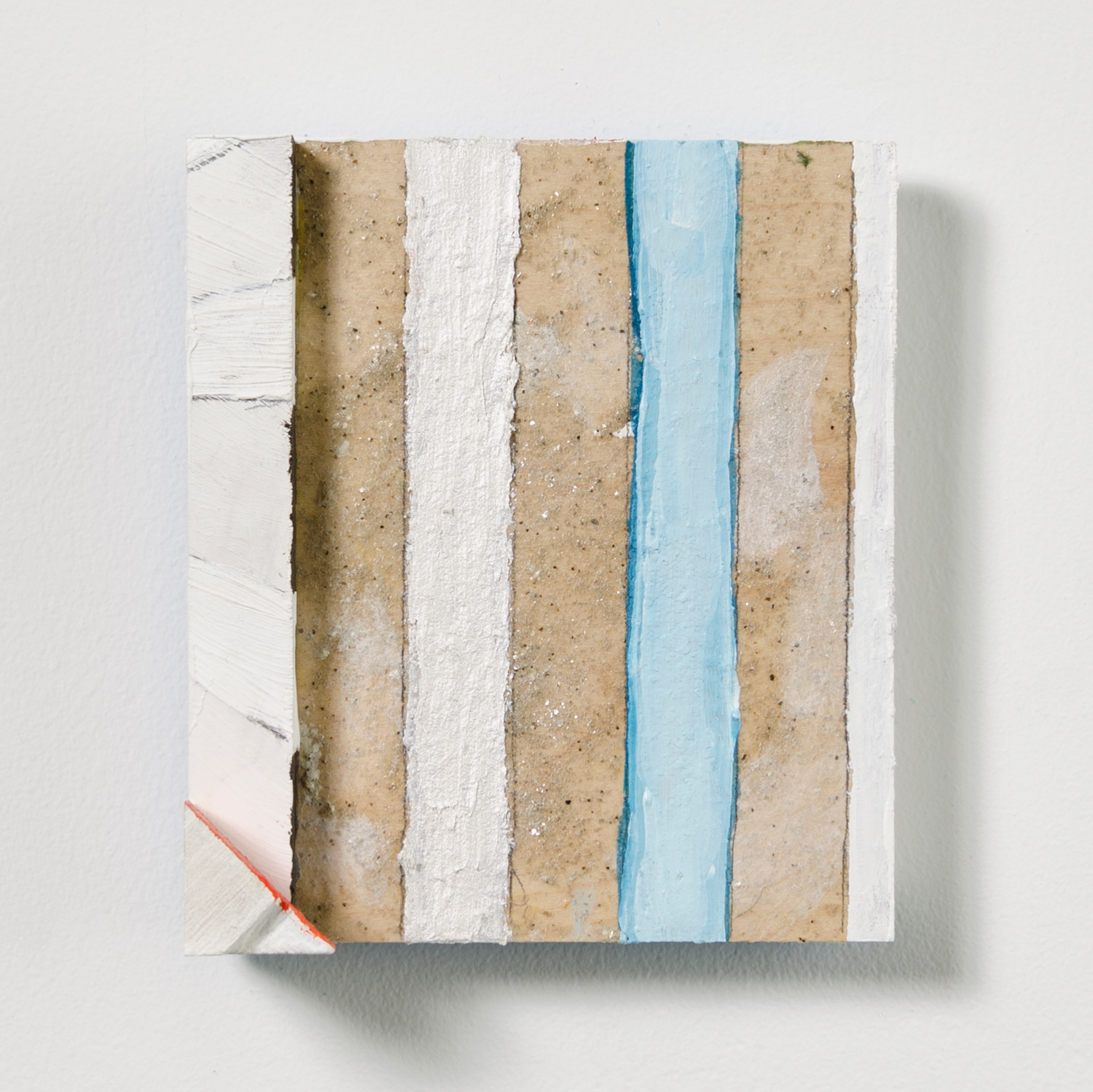 Wayne , 2016, acrylic and graphite, on wood, 6.5 x 5.75 x 2.25 in
