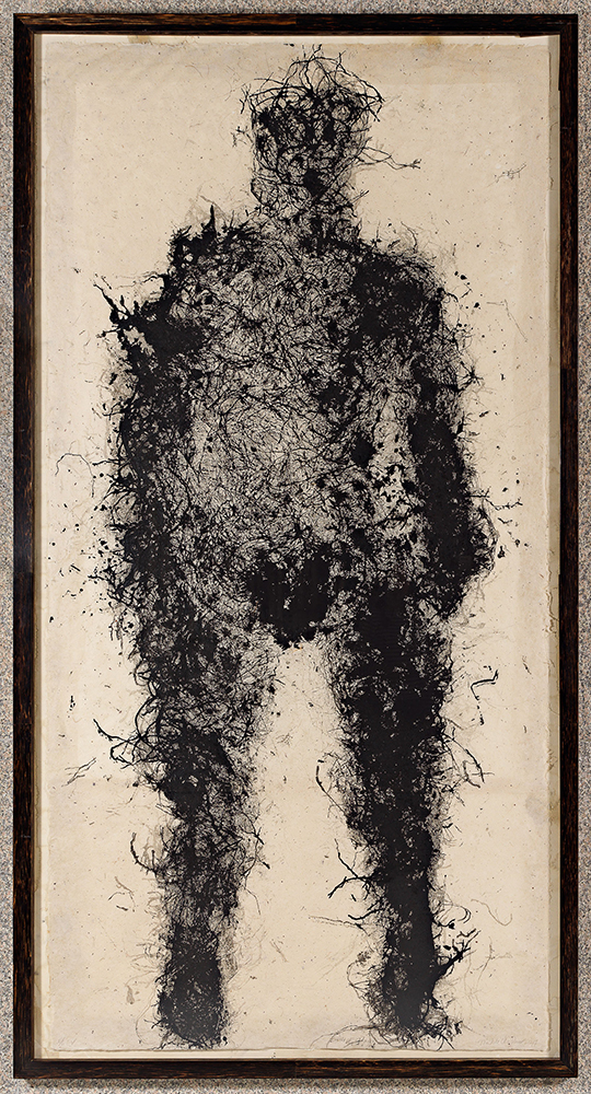 Birth of Adam (2007), Relief print from organic material, 1012 x 53 1/2 inches
