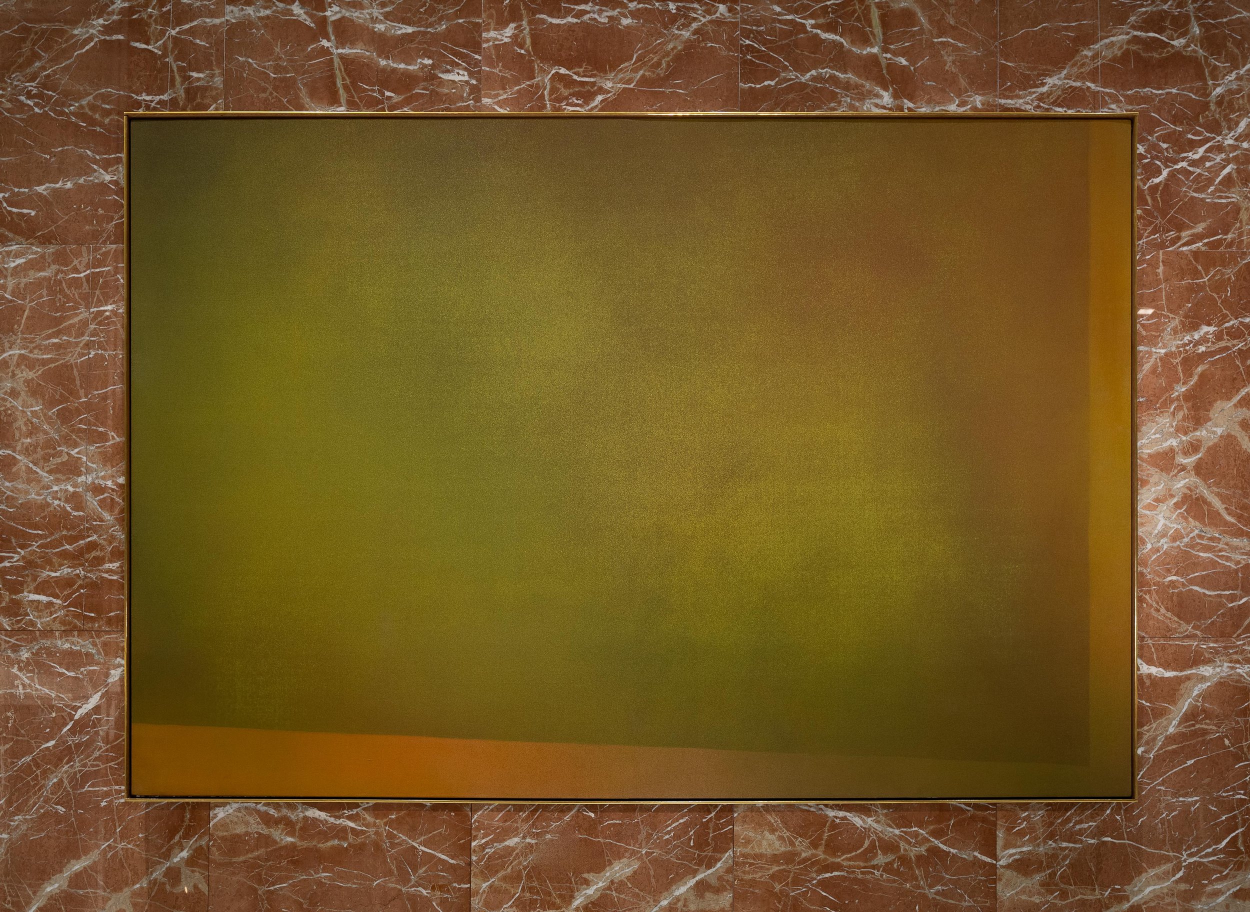  Jules Olitski,  Gree , 1966, crylic on canvas, 78h x 115.50w in 