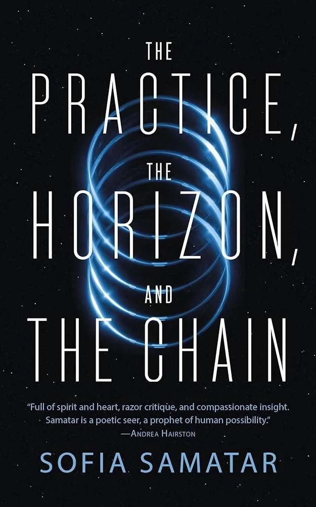 chain of interlocked blue rings