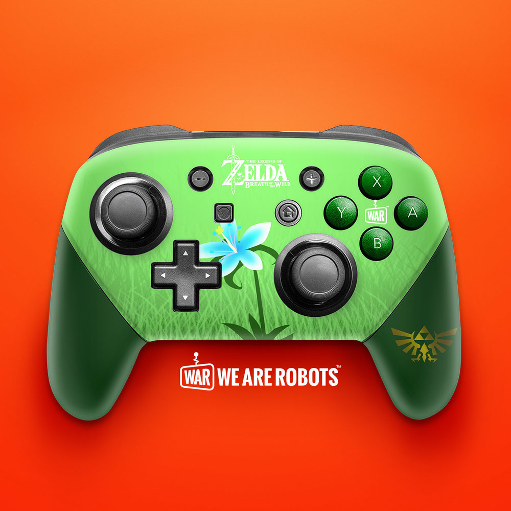 Zelda - Breath of the Wild - Custom Switch Pro Controller - We Are Robots