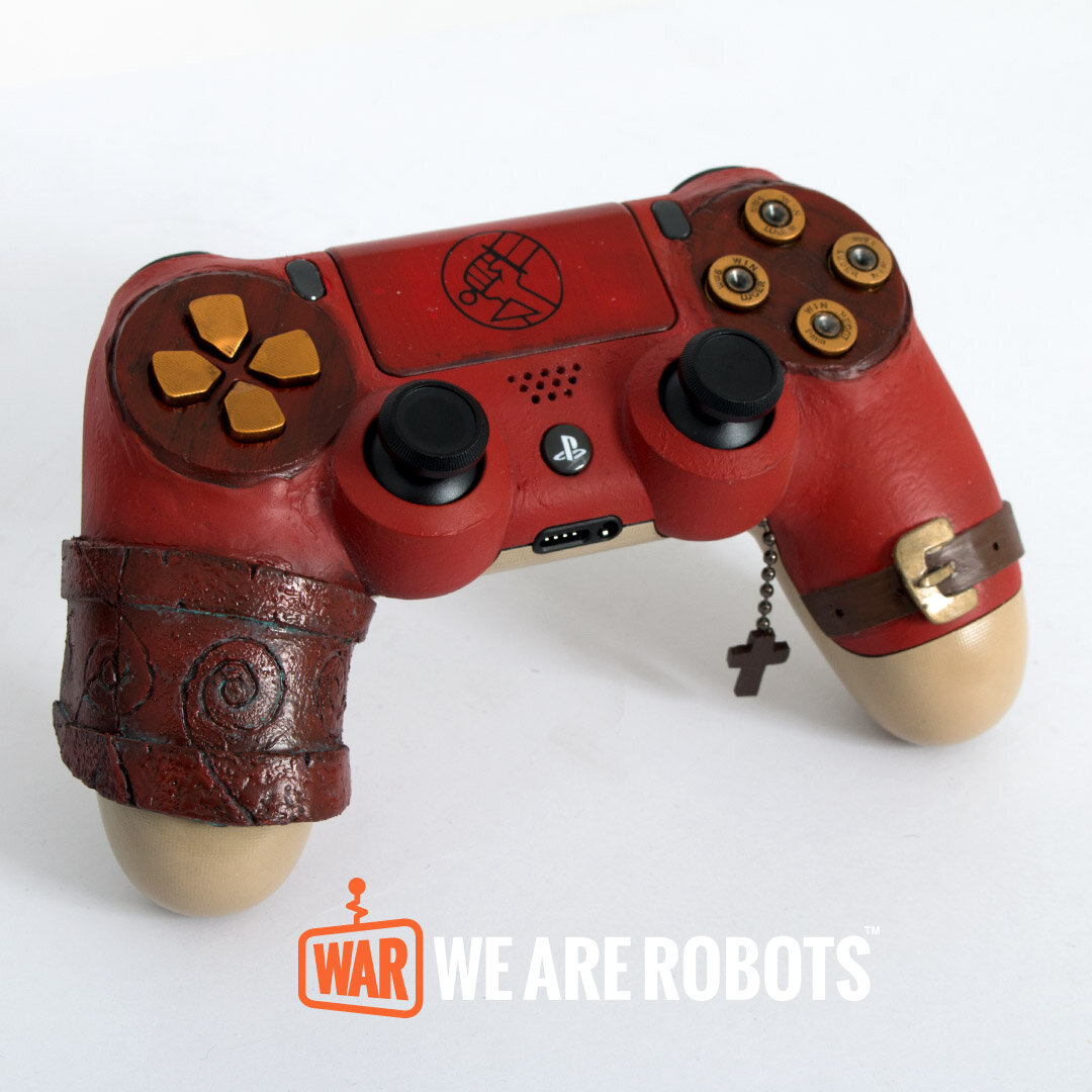 WAR Customs - PS4 Controller - Hellboy