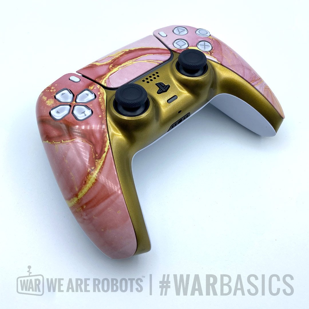 Nevermarble Gold Marble PS5 Controller