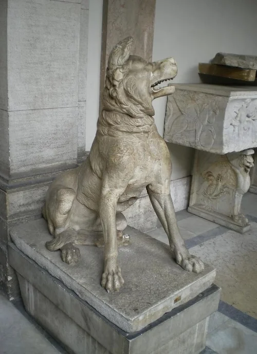 Mastiff Dog Vatican Museums Rome.jpg