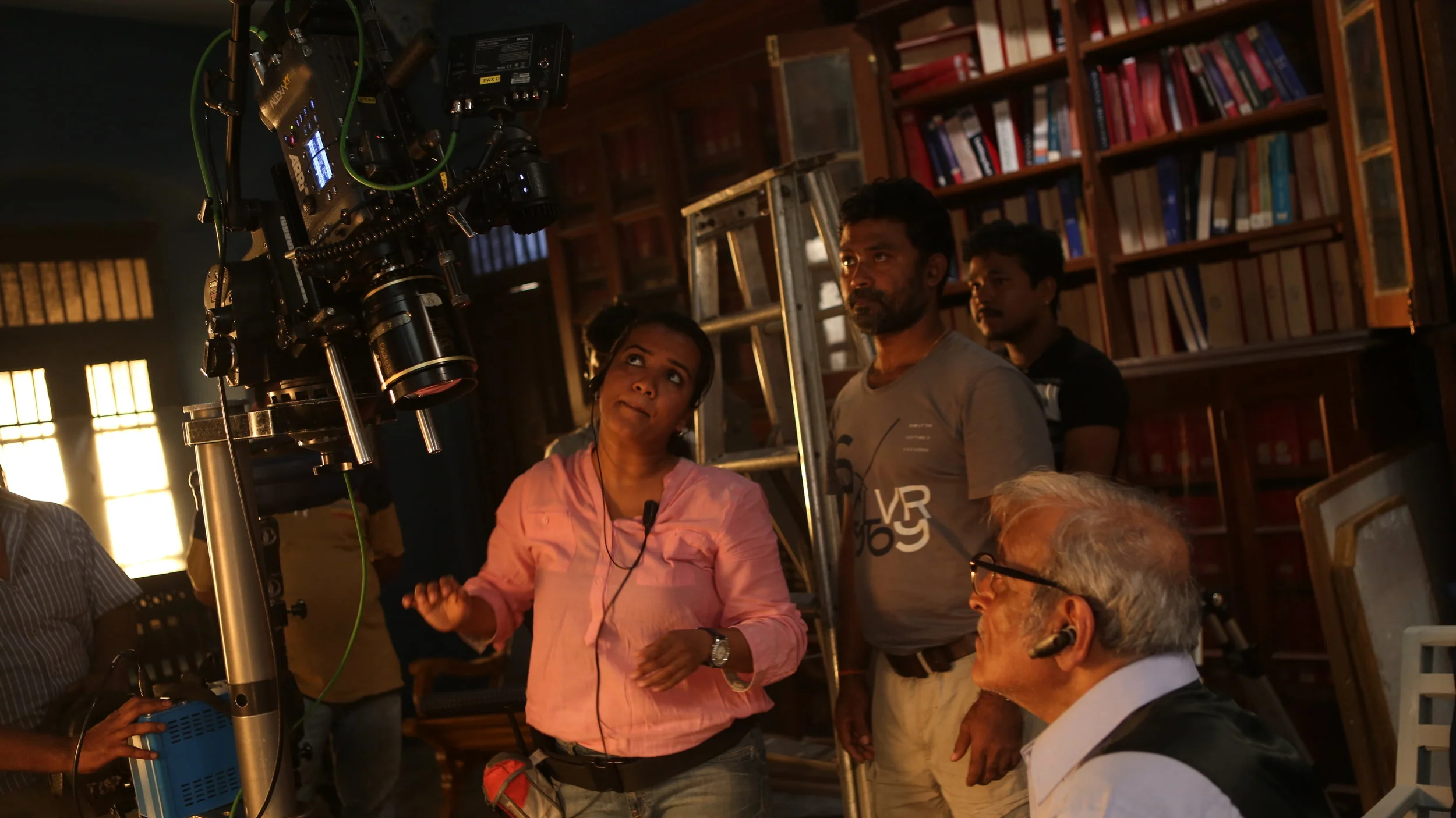 On sets of Phuntroo with acclaimed actor Mr. Mohan Agashe