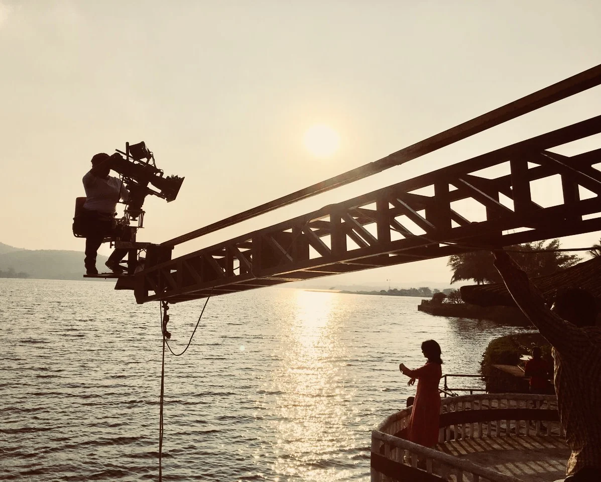 On the sets of my third film 'Alpviraam' with actress Madhura Velankar