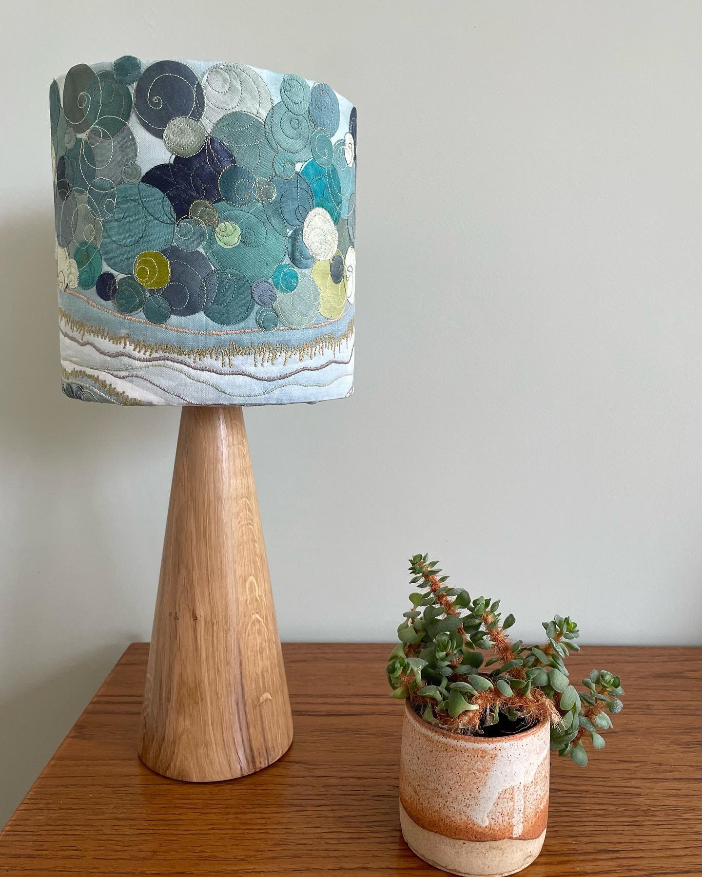 I&rsquo;m exhibiting these embroidered lampshades soon at the @westbristolarts Trail over the weekend of 14/15 October. I&rsquo;ve been invited to join artists at @stridetreglown architects in their beautiful offices on The Promenade. The lampshades 