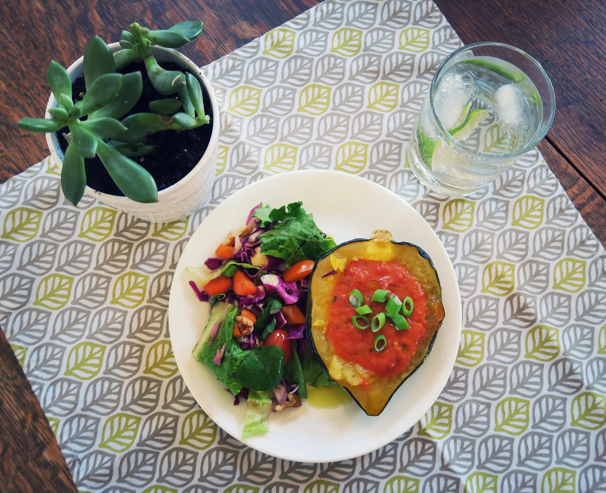 Creamy Tomato Soup in Acorn Squash Bowls