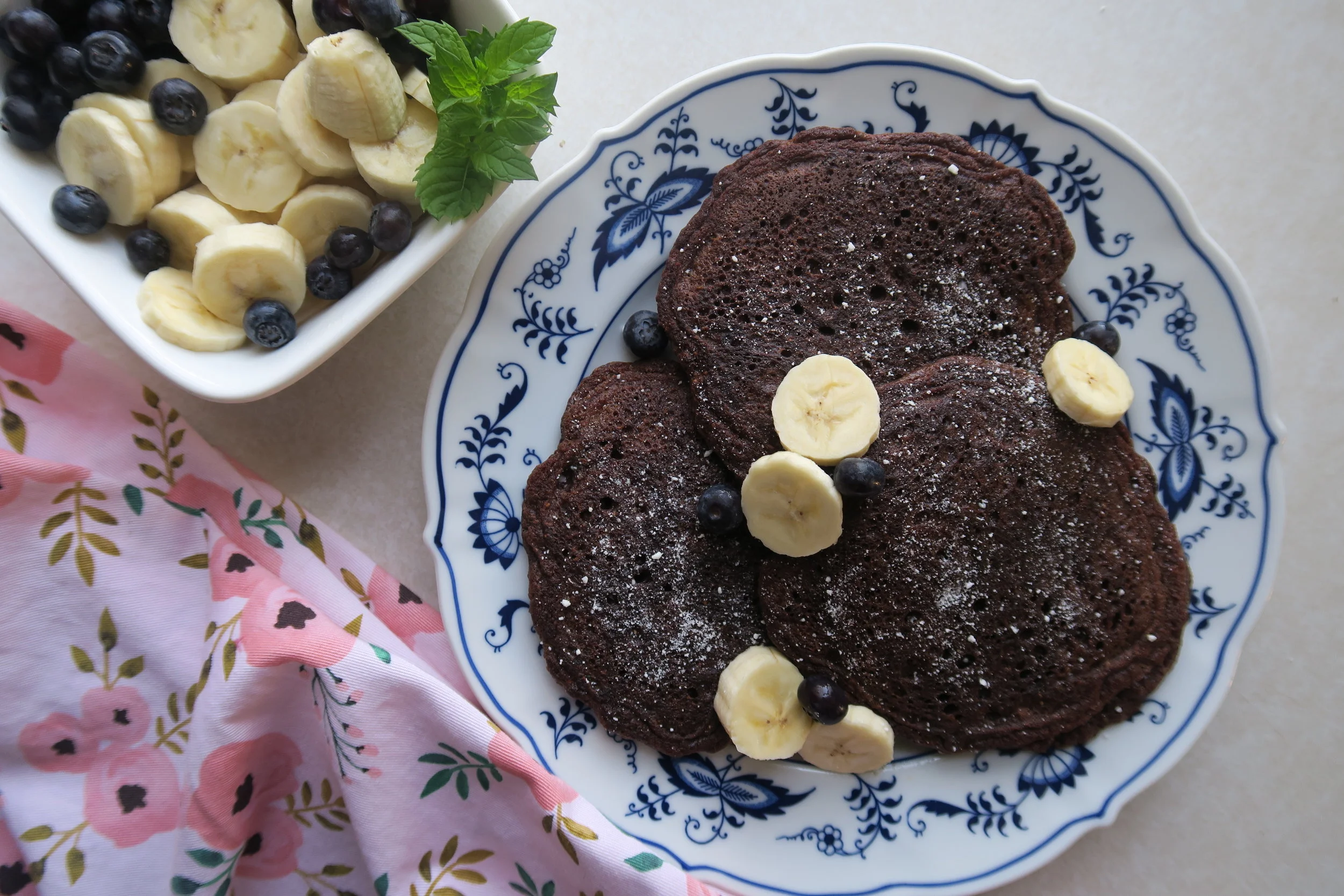 Paleo Maca Cocoa Pancakes