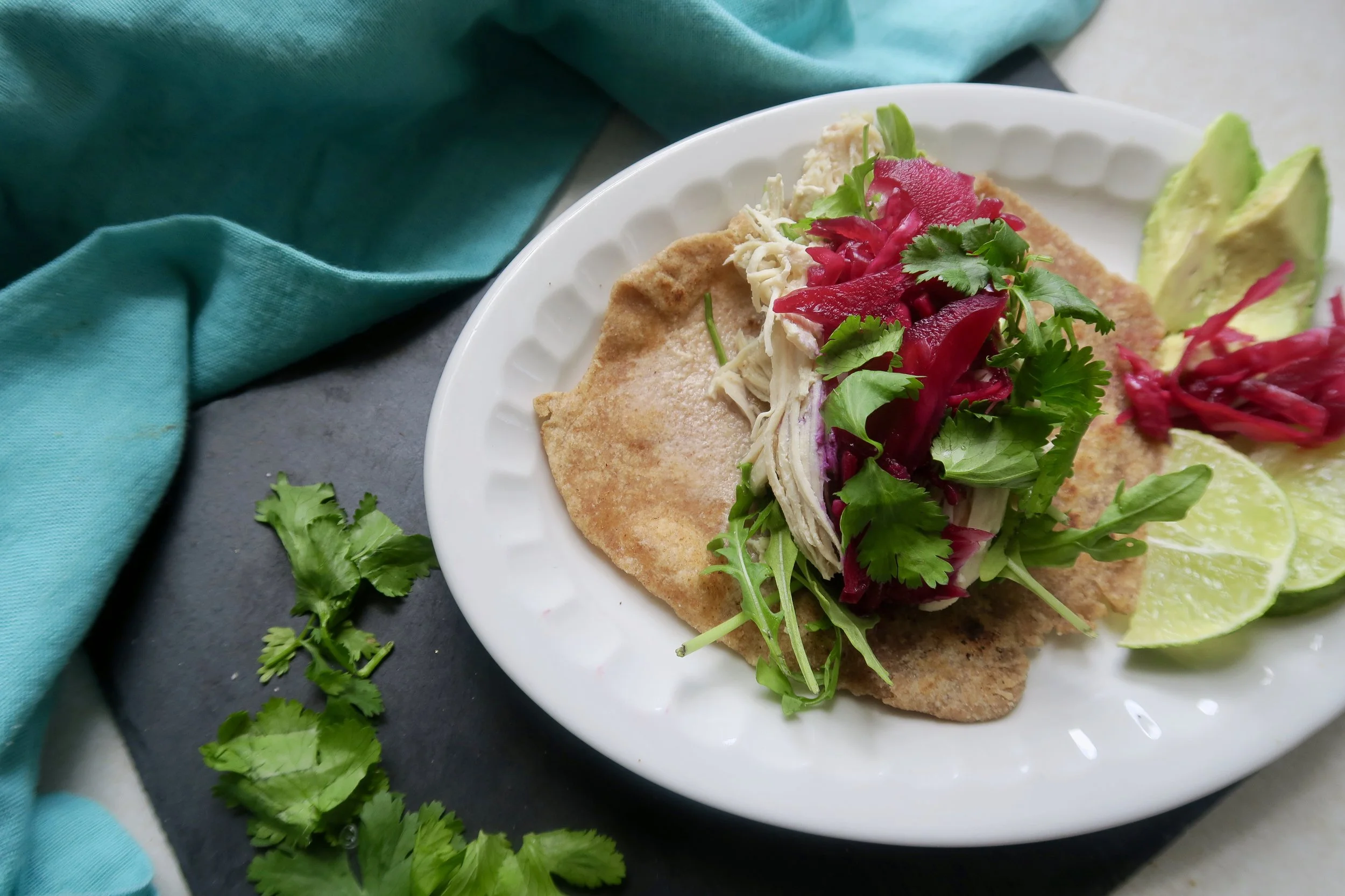 Spelt Tortillas & Chicken Tacos