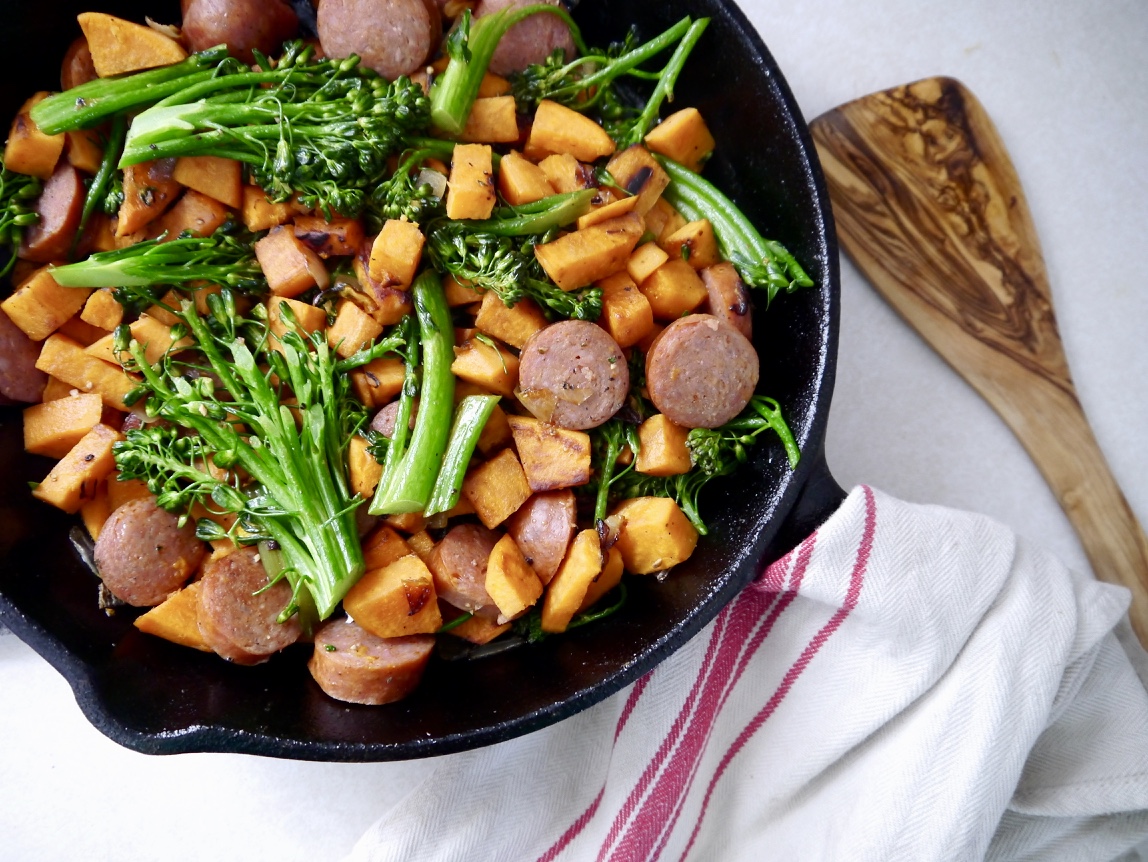 One Pan Broccolini & Sausage