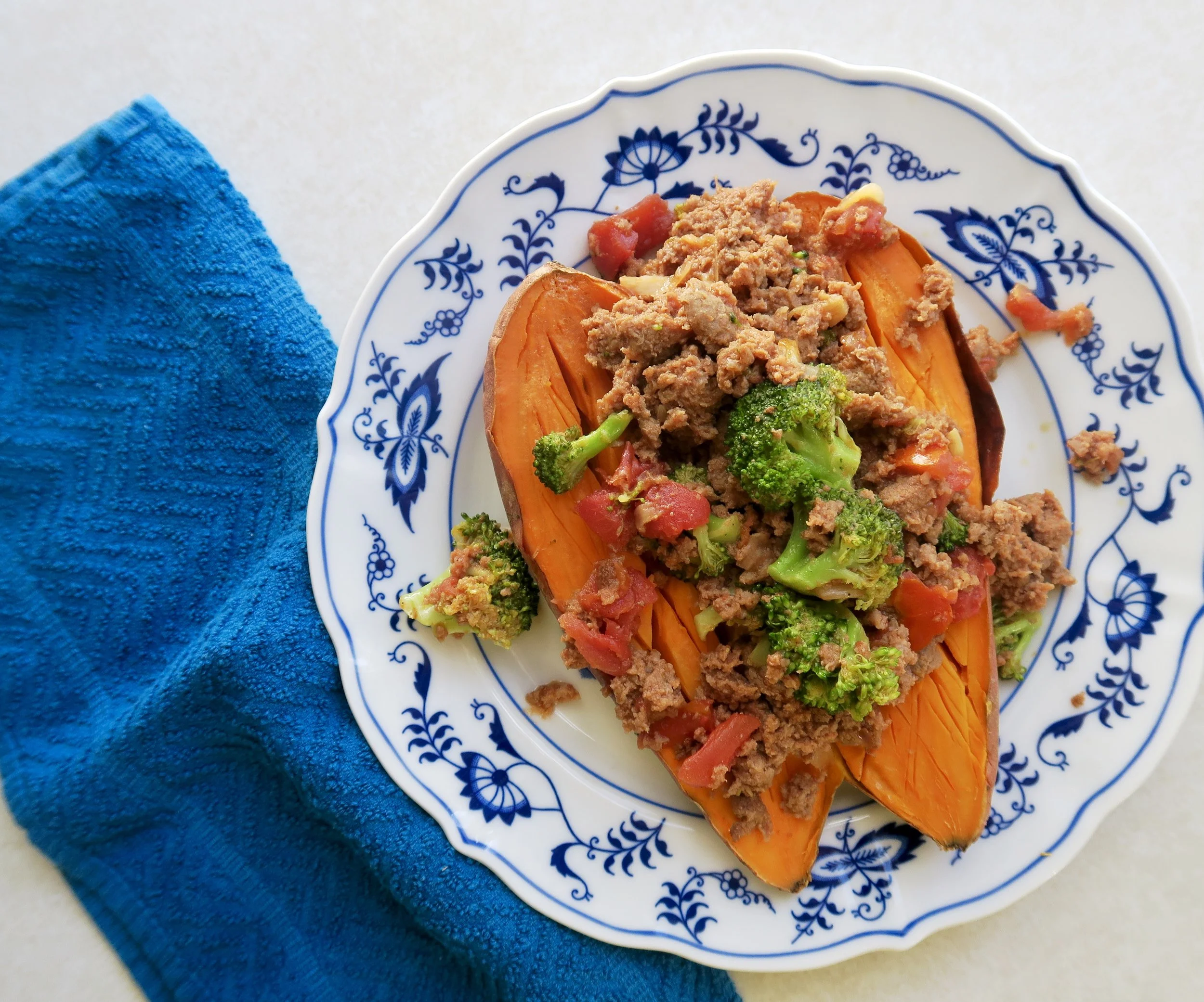 Turkey Sweet Potato Pile