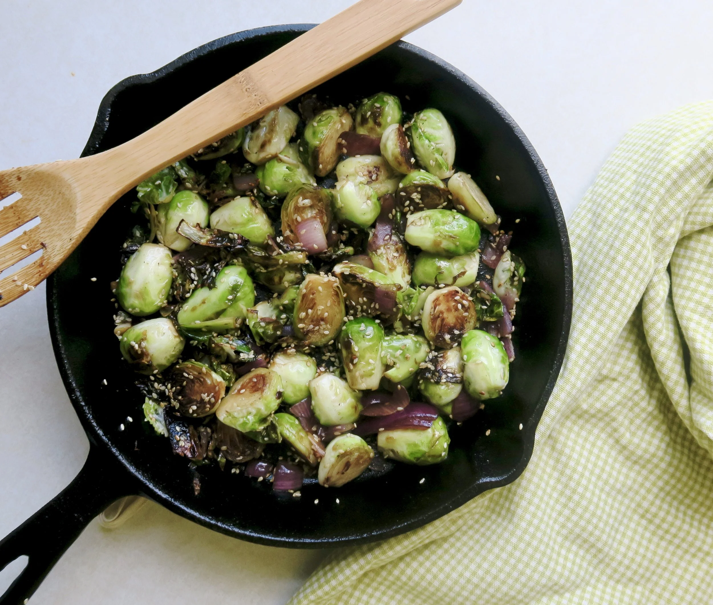Sesame Brussel Sprouts