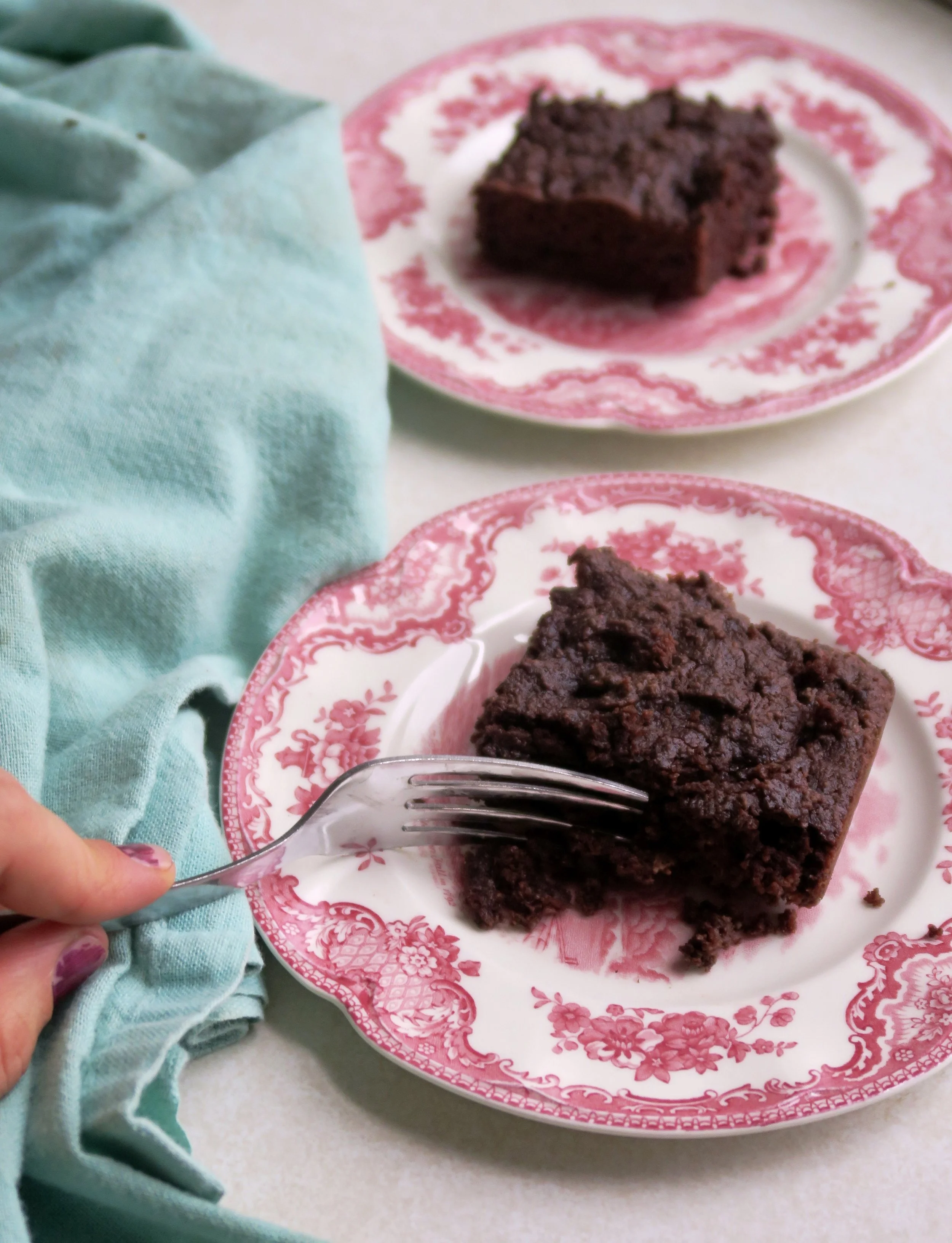 Chocolate Pear Snack Cake
