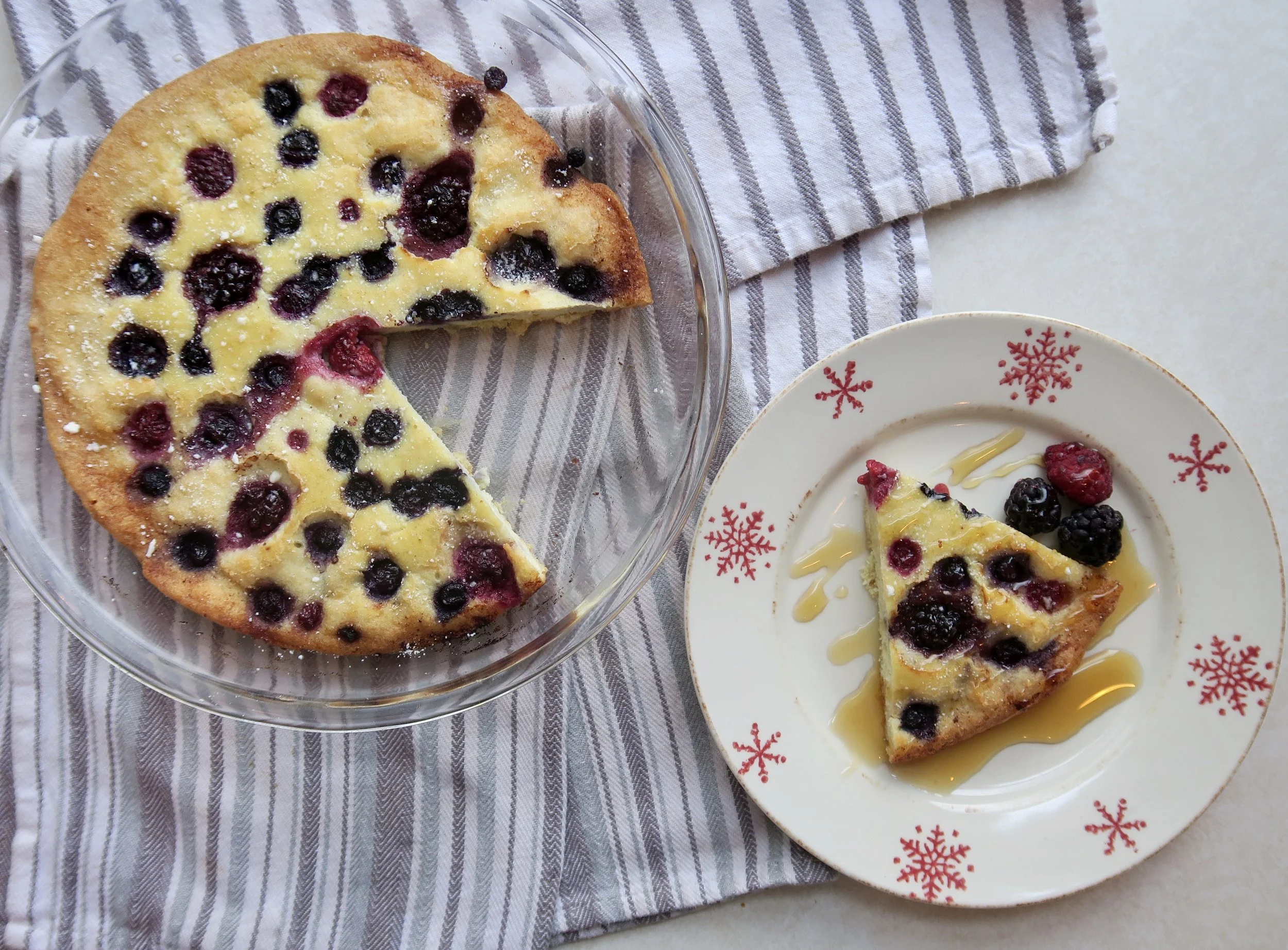 Baked Berry Pancake (Grain & Dairy Free)