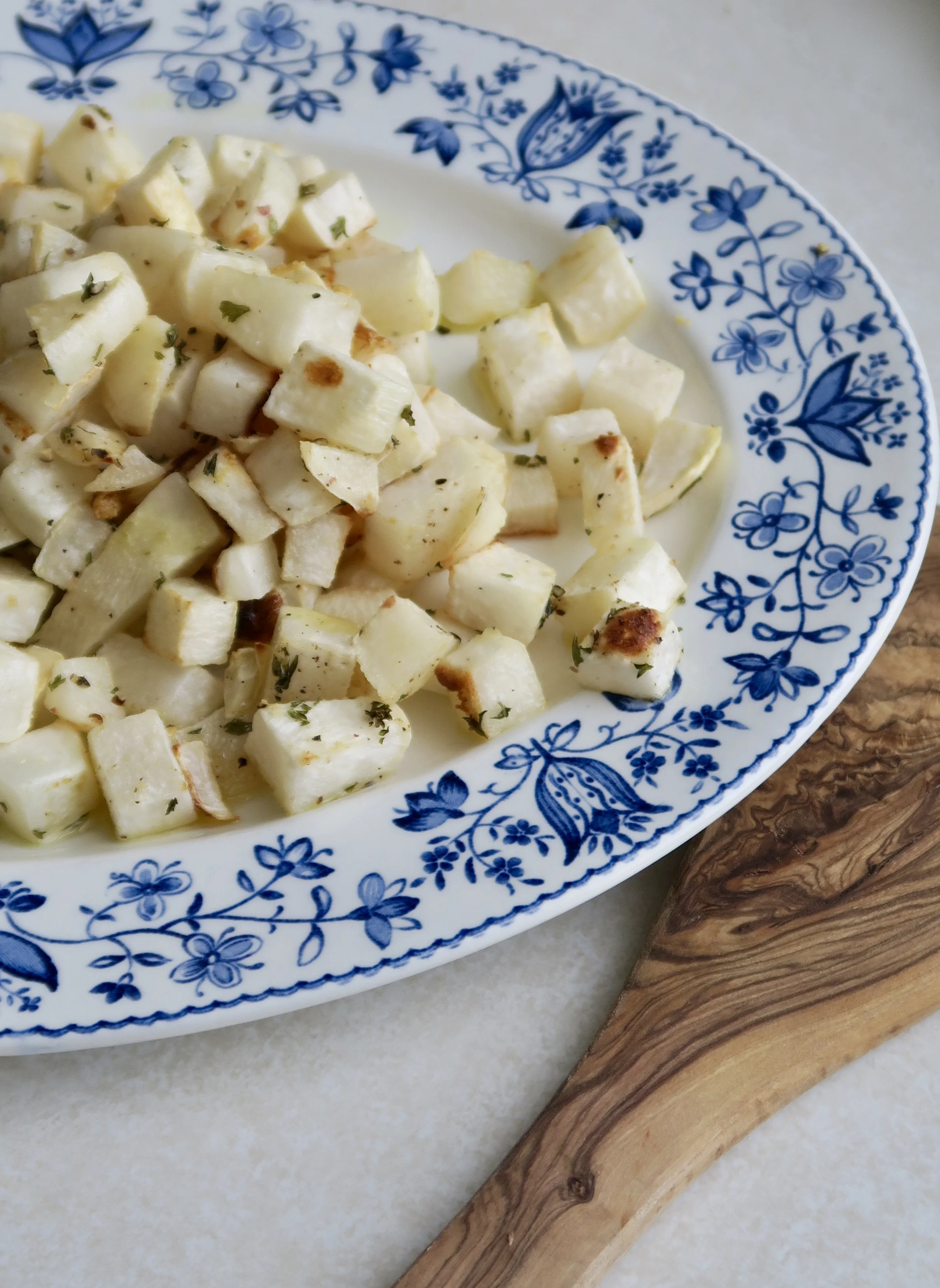 Roasted Turnips with Truffle Oil