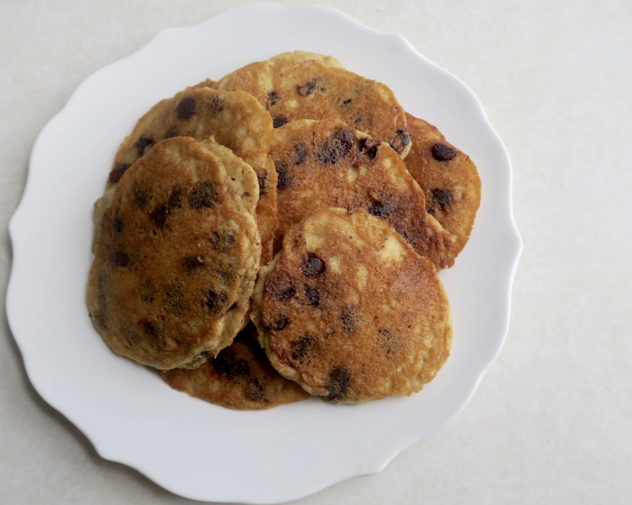 Paleo Chocolate Chip Pancakes
