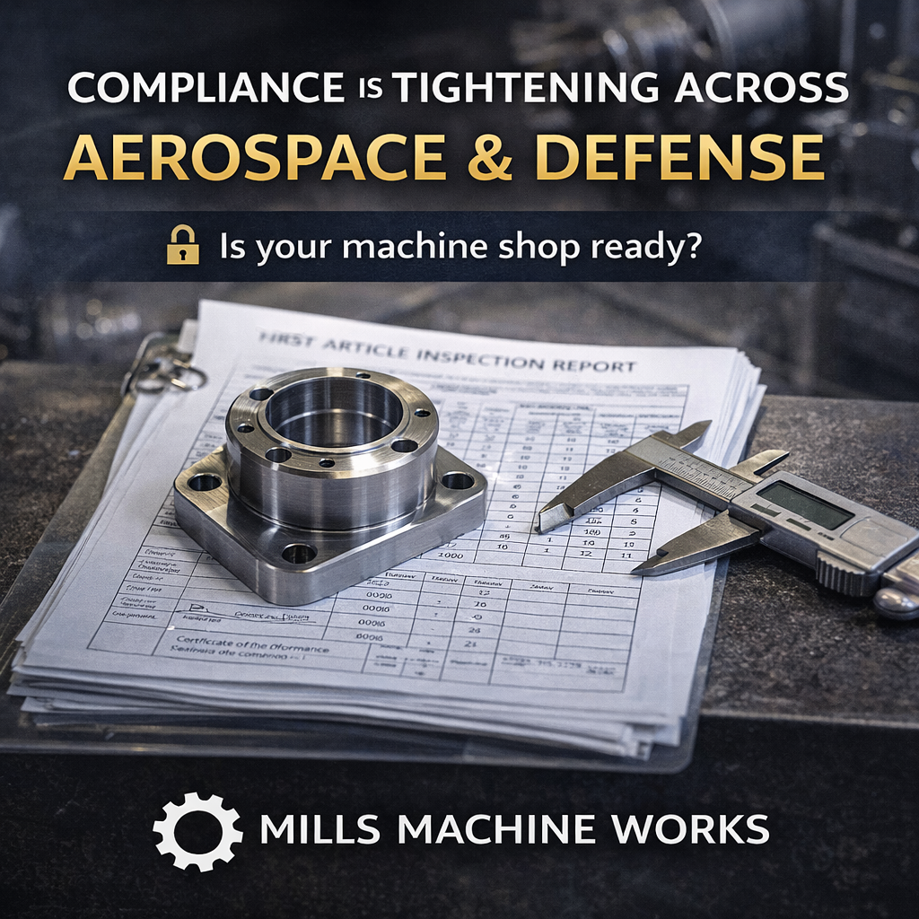 Compliance Is Tightening Across Aerospace &amp; Defense — Here’s What That Means for Your Machine Shop