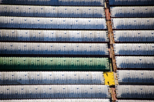 Barges from above. Photograph by Rory Doyle.