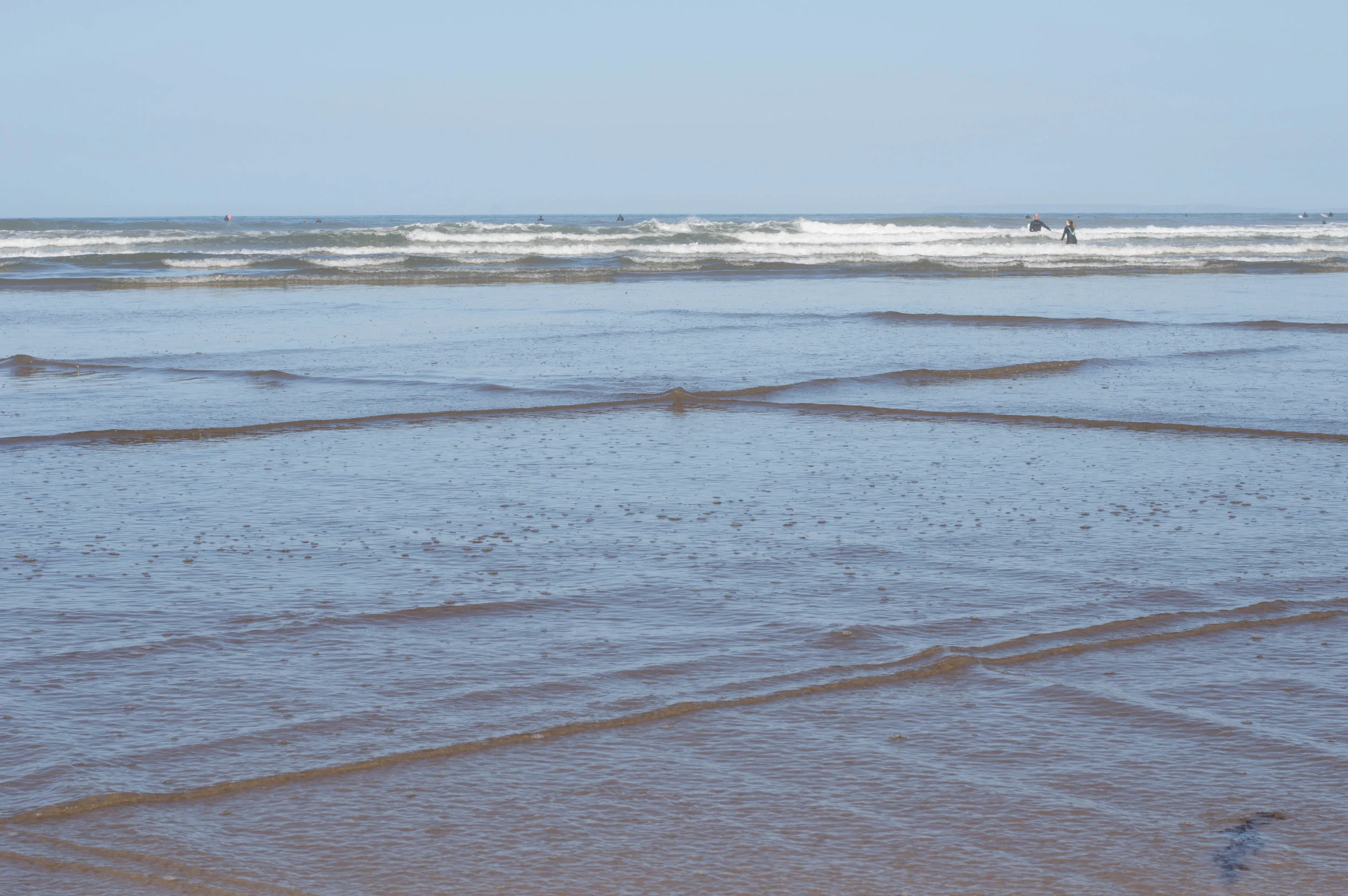 Calming sea ripples