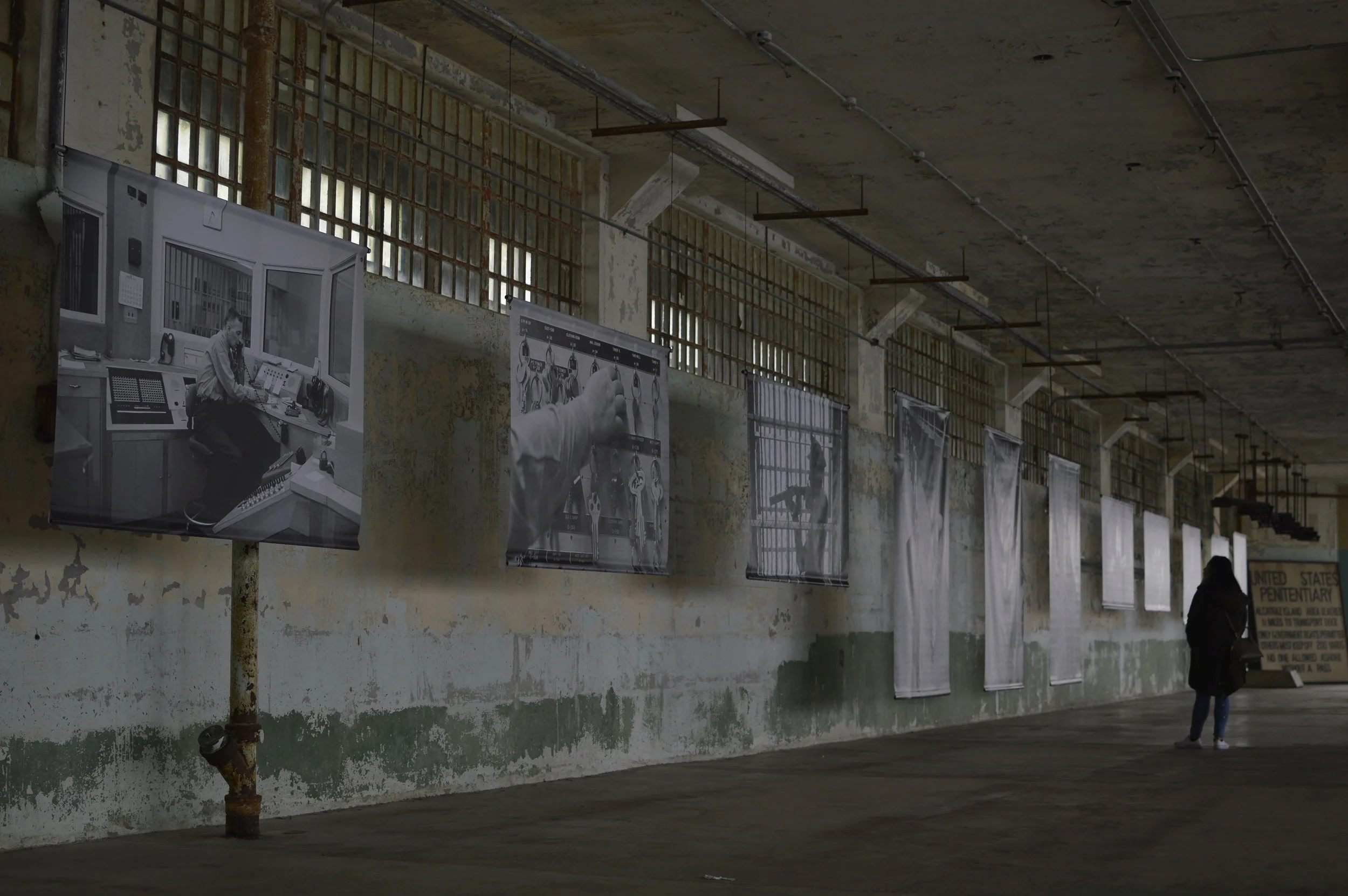 Alcatraz Island - photography exhibition of photos by Leigh Wiener. Above photo taken by me - March 2017