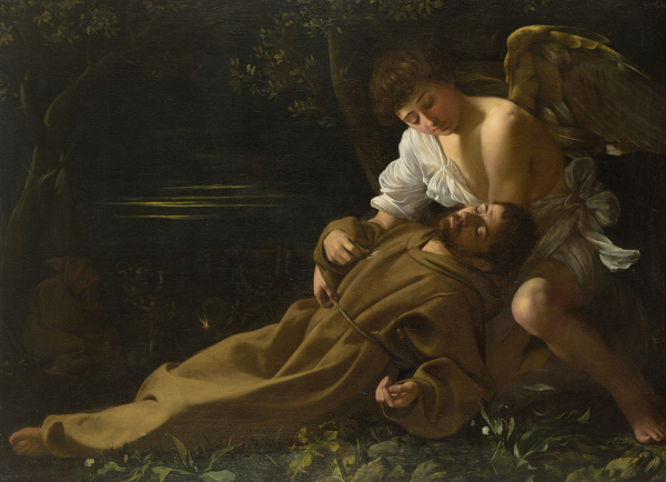 St. Francis of Assisi in Ecstasy - Caravaggio Available at: http://www.themasterpiececards.com/famous-paintings-reviewed/bid/96797/Caravaggio-Paintings-St-Francis-of-Assisi-in-Ecstasy
