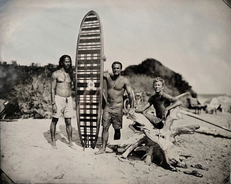 Andy's Board , Joni Sternbach, part of the "Surfland" series that became the photobook "Surf Site Tin Type" Available at: https://www.theprintspace.co.uk/interview-joni-sternbach-surfland/