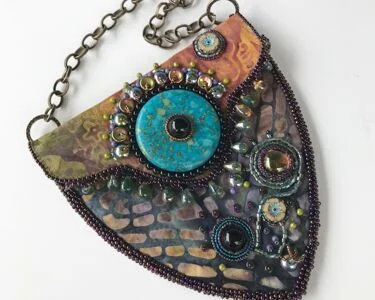 SUE OSTERBERG Beaded Batik Bag SPONSOR Sherman's Sports and Army Store