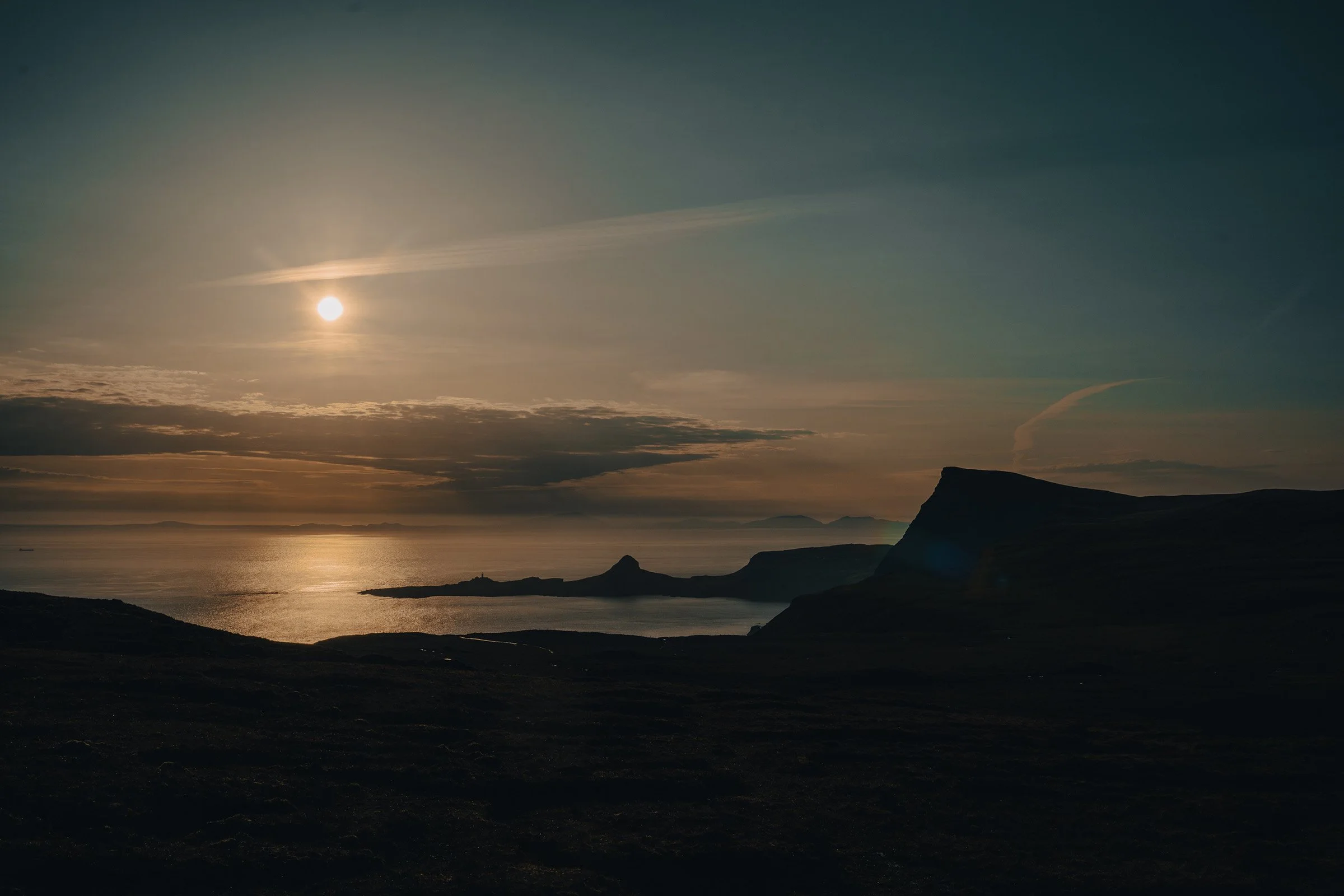 Looking out over to Nest Point Lighthouse, Isle of Skye