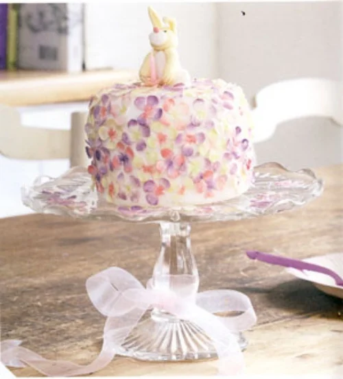 Spring Bunny Christening Cake