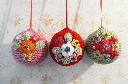  Gorgeous Christmas Baubles to either hang on your tree or up at your window. These are lovely to make and add an extra crochet brightness to your Christmas.&nbsp;  A fully comprehensive crochet pattern is available to download in the Shop section, w