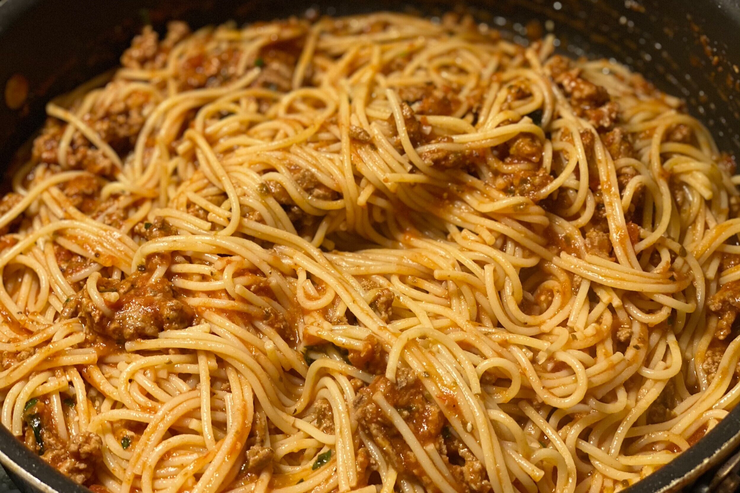  Ground turkey spaghetti  