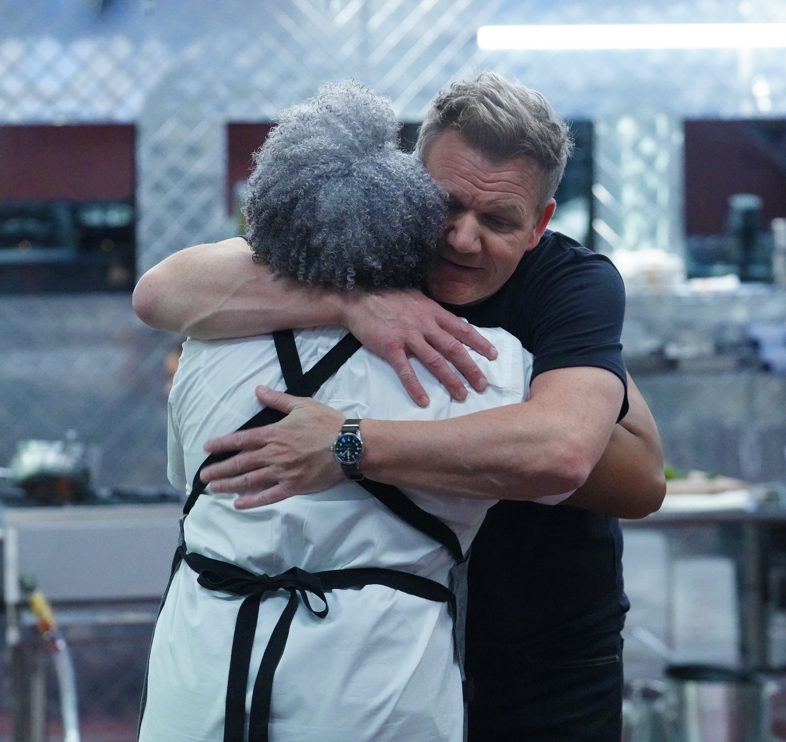  NEXT LEVEL CHEF: L-R: Contestant Courtney with mentor Gordon Ramsay in the “Show Stopping Semi-Finals” episode of NEXT LEVEL CHEF airing Wednesday, Feb 23 (8:00-9:00 ET/PT) on FOX © 2022 FOX Media LLC. CR: FOX. 