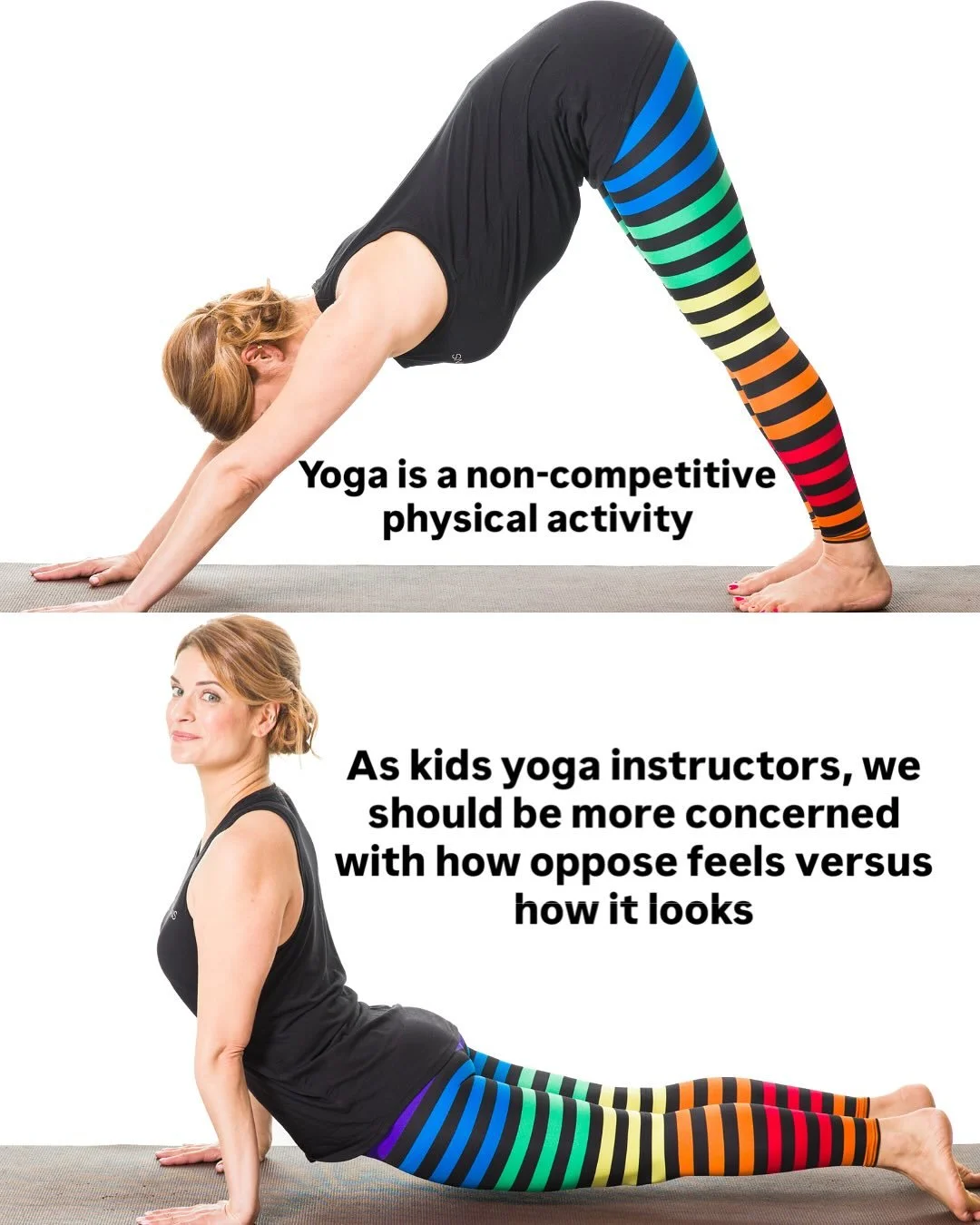 Yoga isn&rsquo;t a sport to win or a performance to perfect - it&rsquo;s a practice to feel. 💜🧡

As instructors, it&rsquo;s not our job to mold kids into shapes. It&rsquo;s to guide them into sensations, to notice their breath, stretch with curiosi