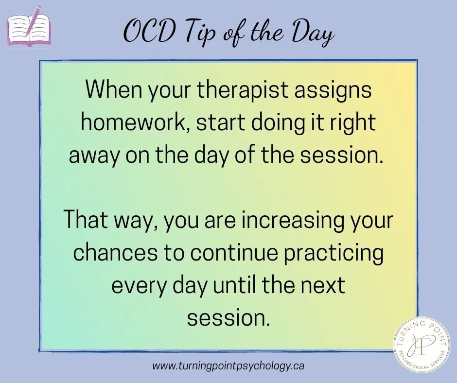OCD Tip of the Day: Homework