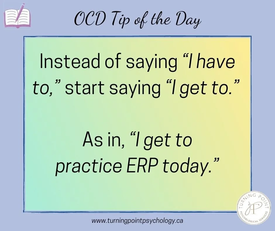 OCD Tip of the Day: Get to
