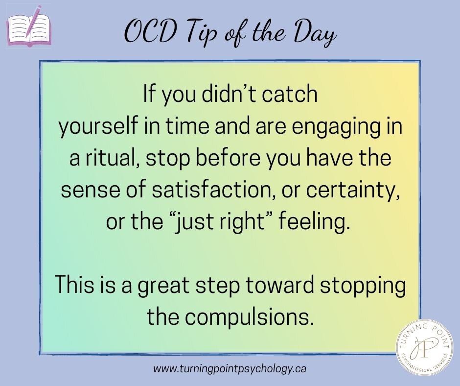 OCD Tip of the Day: Rituals