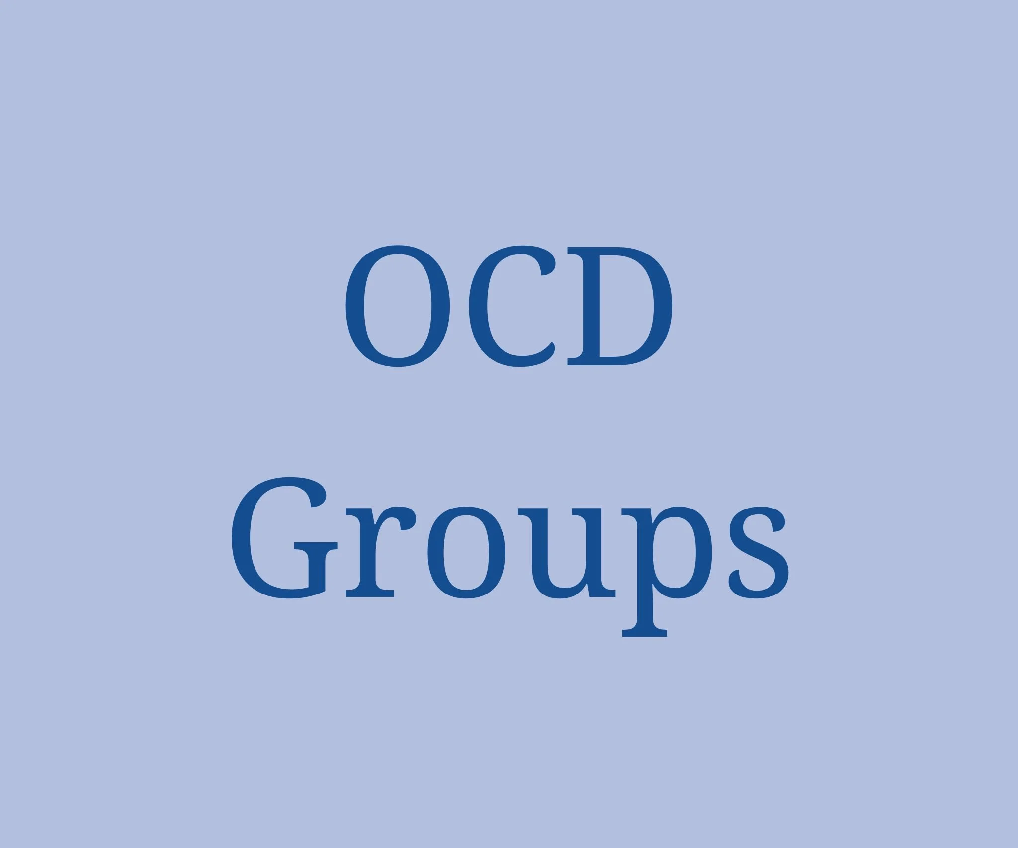 OCD therapy groups for adults in Ontario