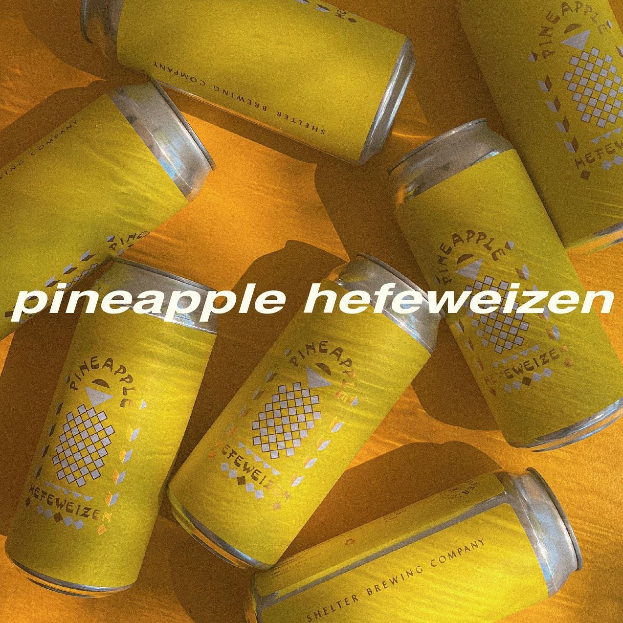 PINEAPPLE HEFEWEIZEN IS BACK 

a German wheat beer packed with pineapple, and flavourful notes of banana and close. hazy as hell with a low bitterness &mdash; 

it might not be spring weather today but this beer makes it feel like patio szn 🌞 

avai