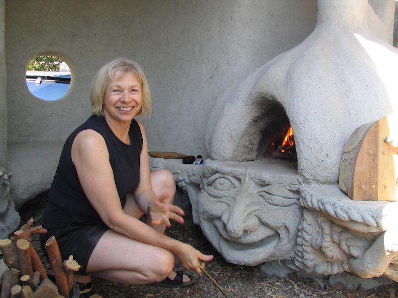 Lighting the Cob Oven