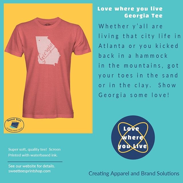 Show some love Georgia! Take a look at these y'all! We love where we live, and we want to show it. We are printing up some of these awesome Georgia Tees! They are super soft premium shirts! Don't miss out-we are only printing a limited number of thes